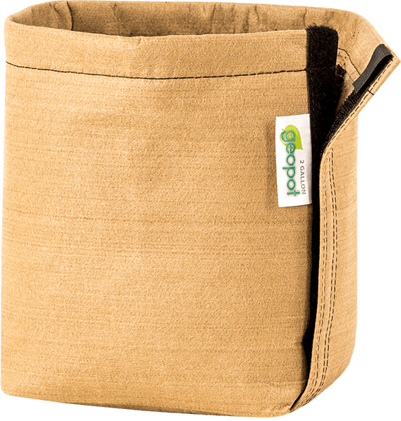 GeoPot Fabric Pot with Velcro - Tan geopot