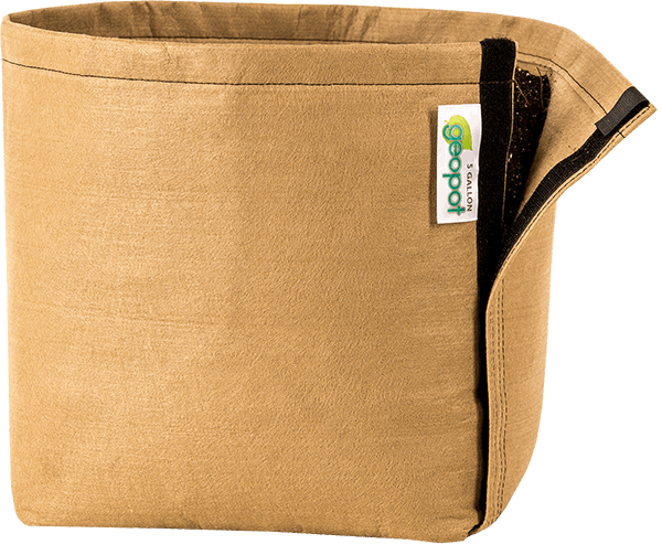 GeoPot Fabric Pot with Velcro - Tan geopot