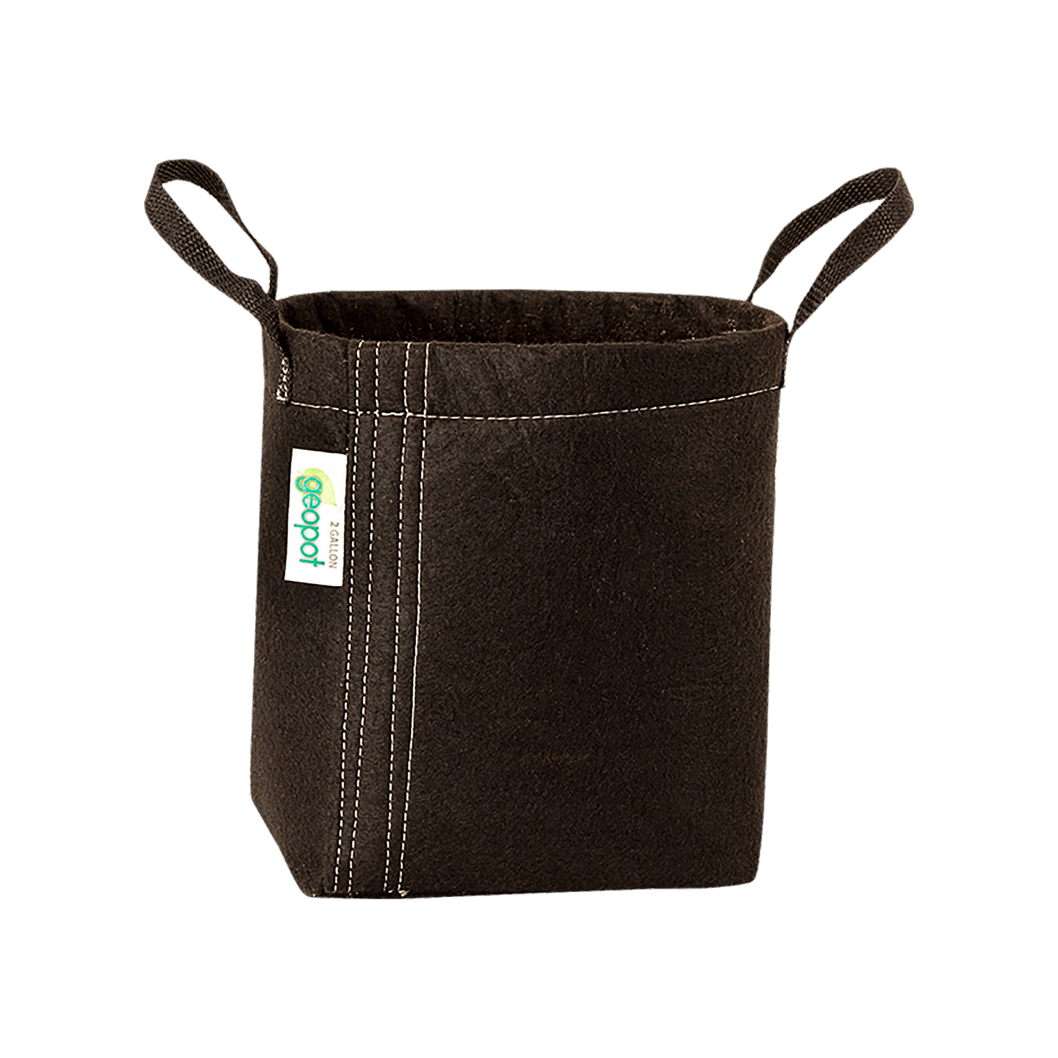 GeoPot Fabric Pot with Handles - Black geopot