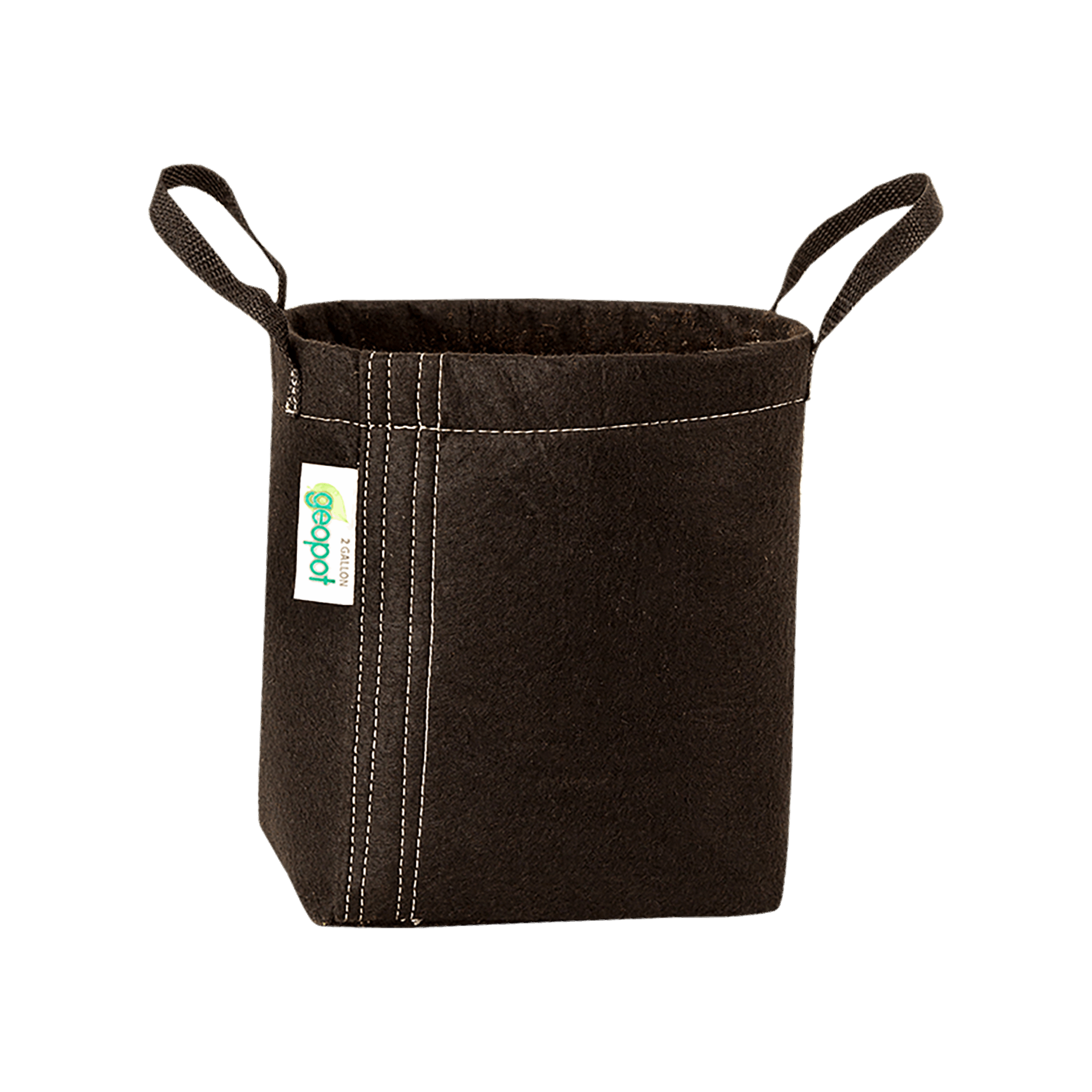 GeoPot Fabric Pot with Handles - Black geopot