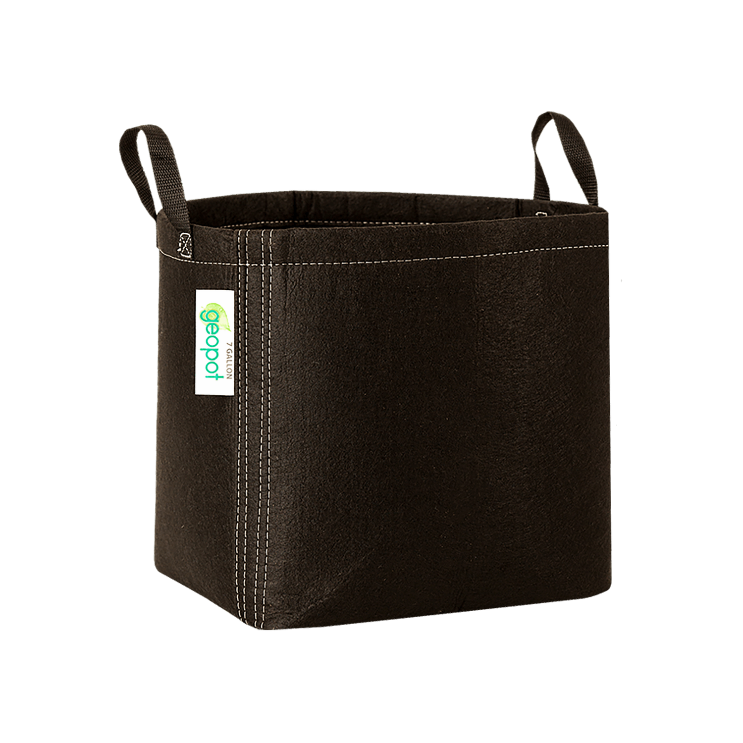 GeoPot Fabric Pot with Handles - Black geopot