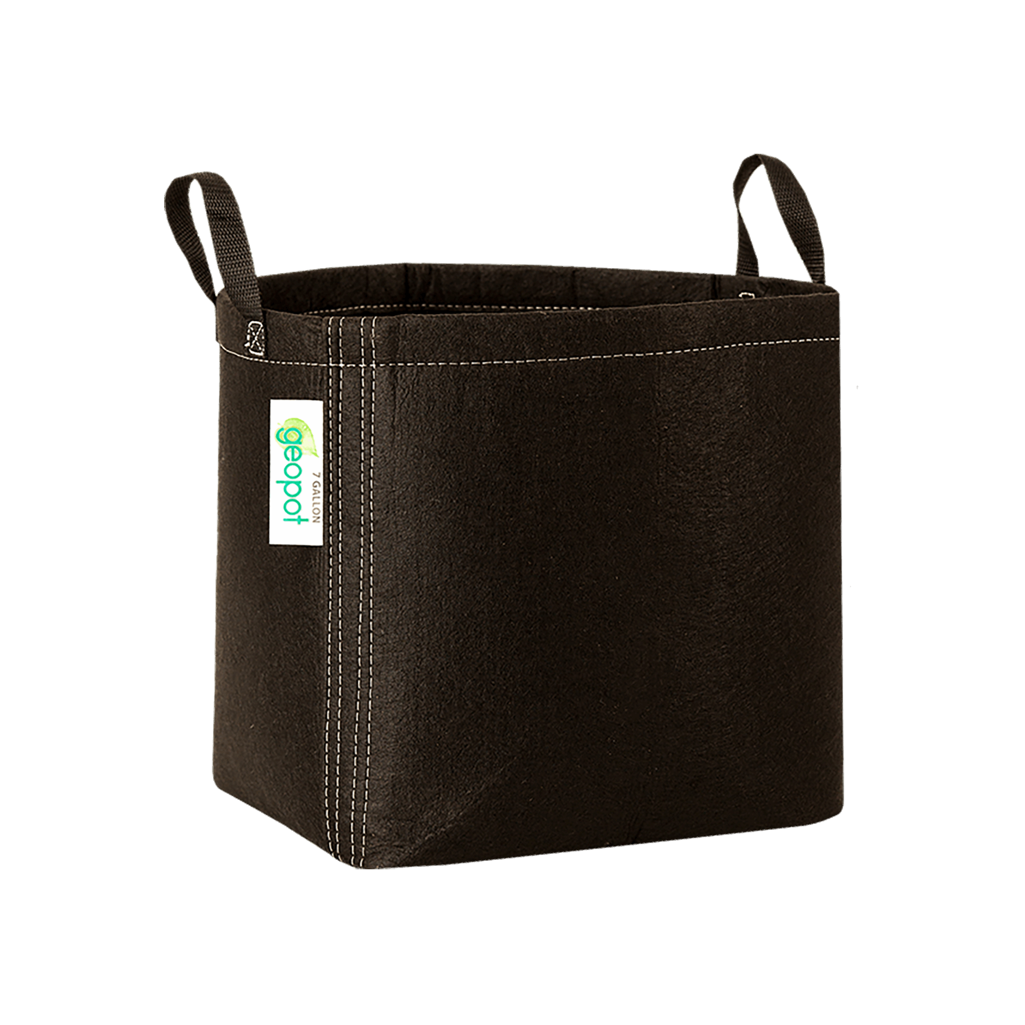 GeoPot Fabric Pot with Handles - Black geopot