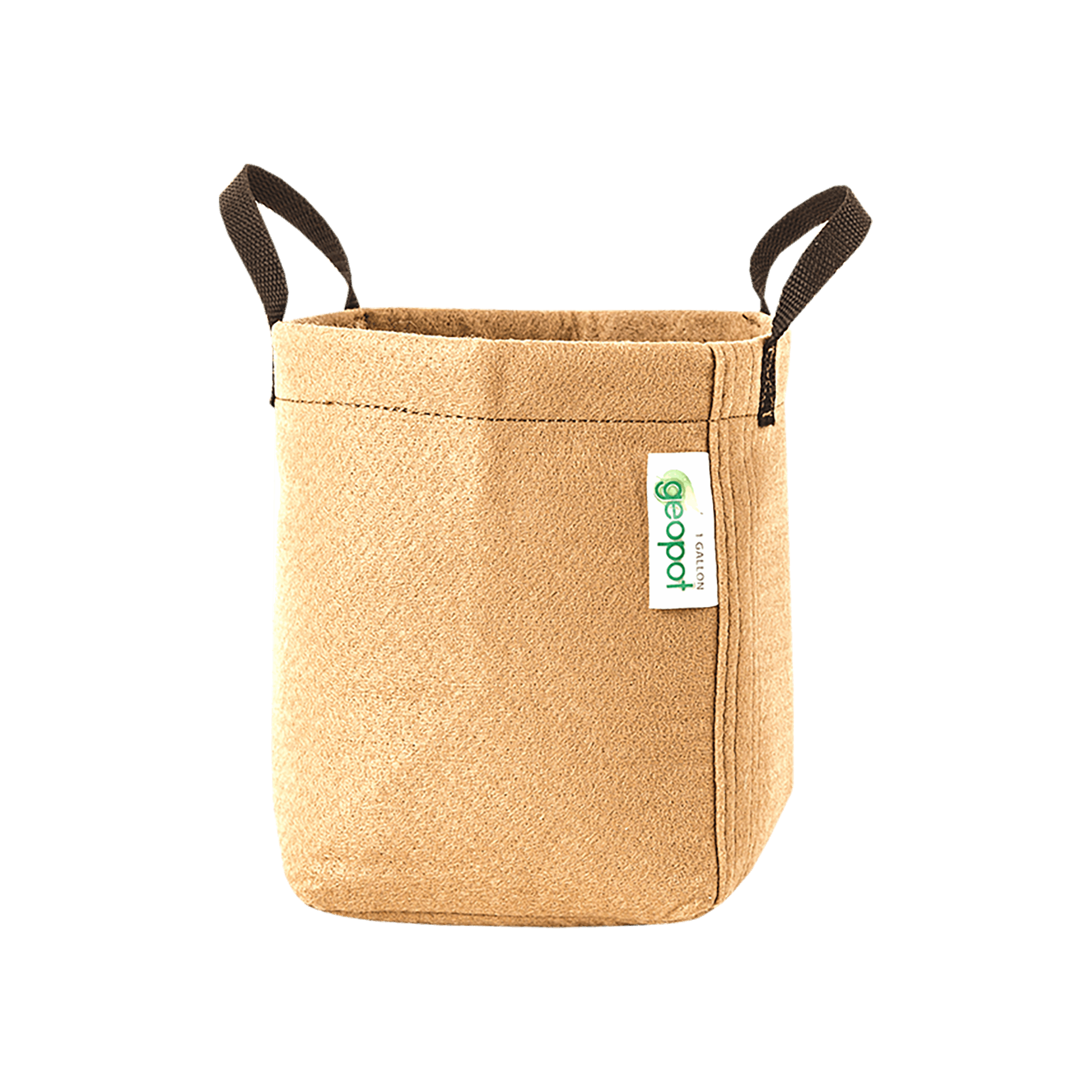 GeoPot Fabric Pot with Handles - Tan geopot