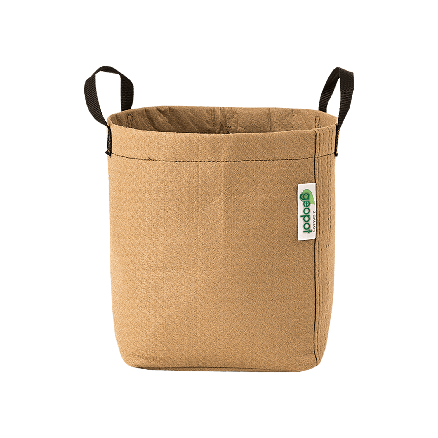 GeoPot Fabric Pot with Handles - Tan geopot