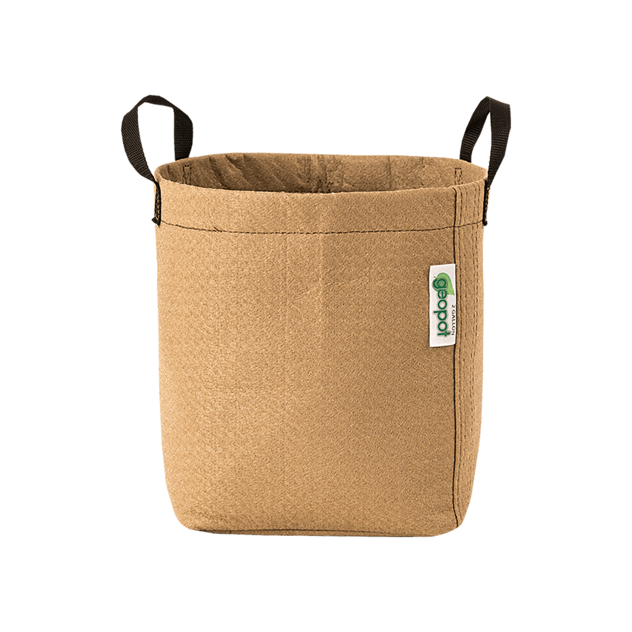 GeoPot Fabric Pot with Handles - Tan geopot
