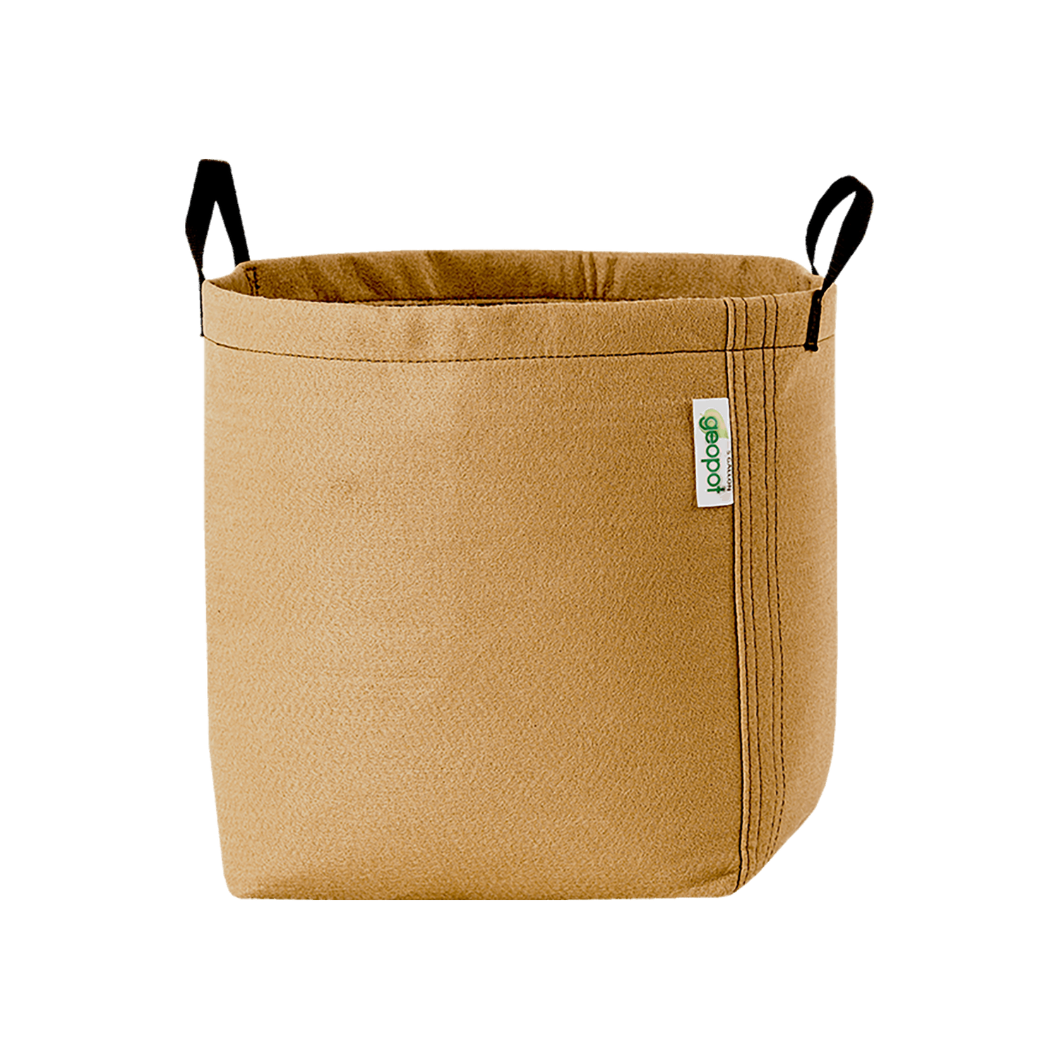 GeoPot Fabric Pot with Handles - Tan geopot