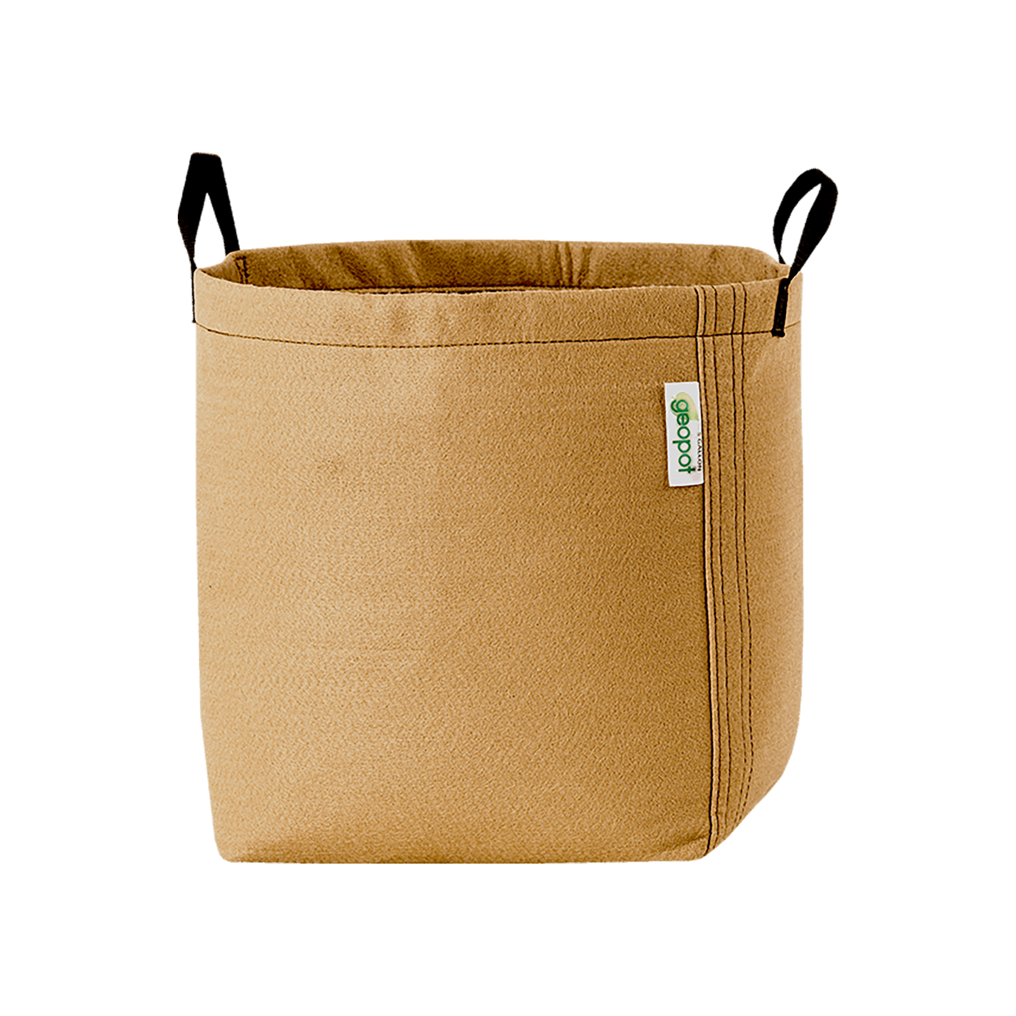 GeoPot Fabric Pot with Handles - Tan geopot