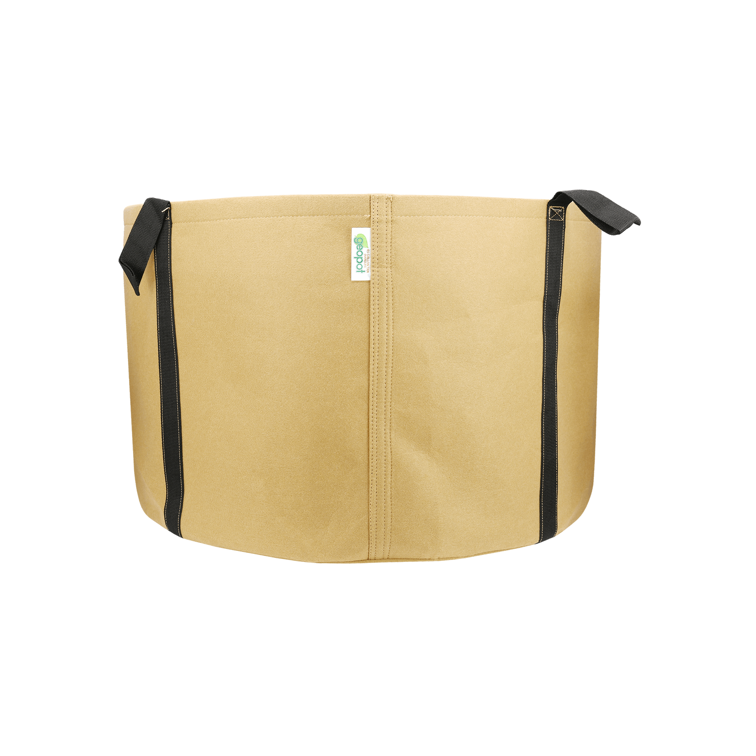 GeoPot Fabric Pot with Handles - Tan geopot
