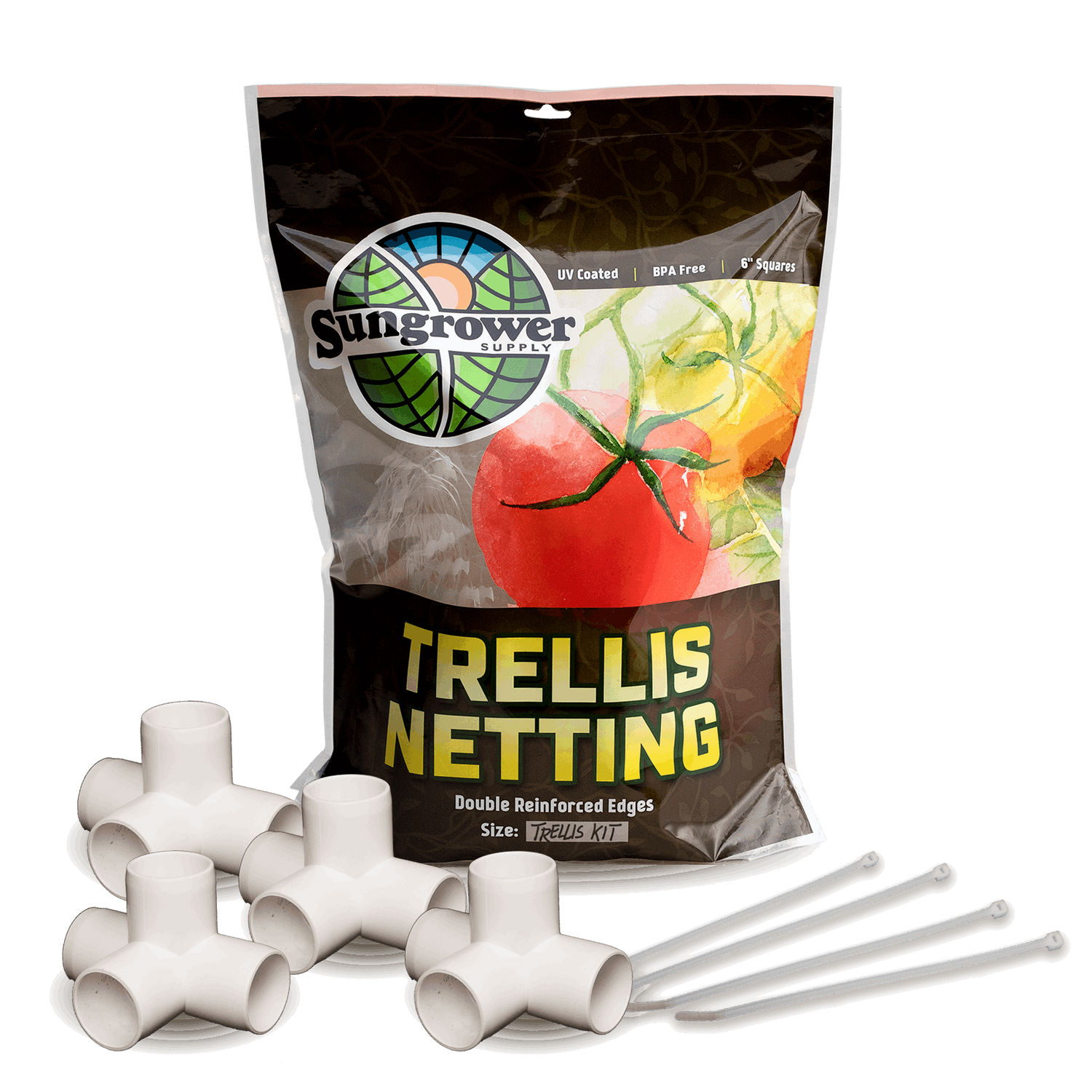 GeoPlanter Fabric Raised Bed Trellis Kit GeoPot