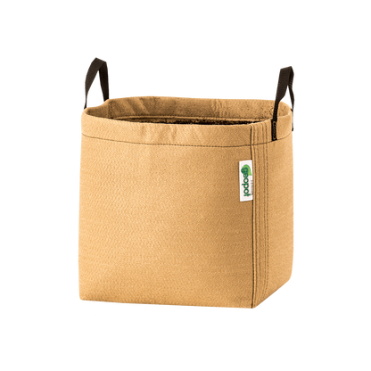 GeoPot Fabric Pot with Handles - Tan geopot