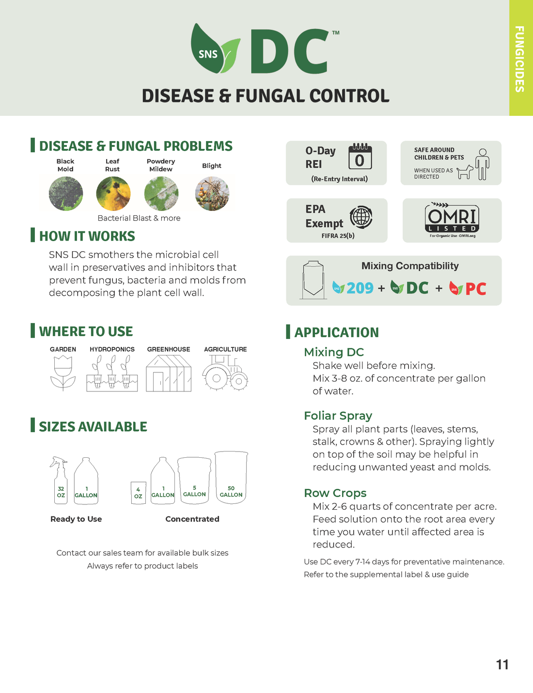 Sierra Natural Science DC Plant Disease Control Spray