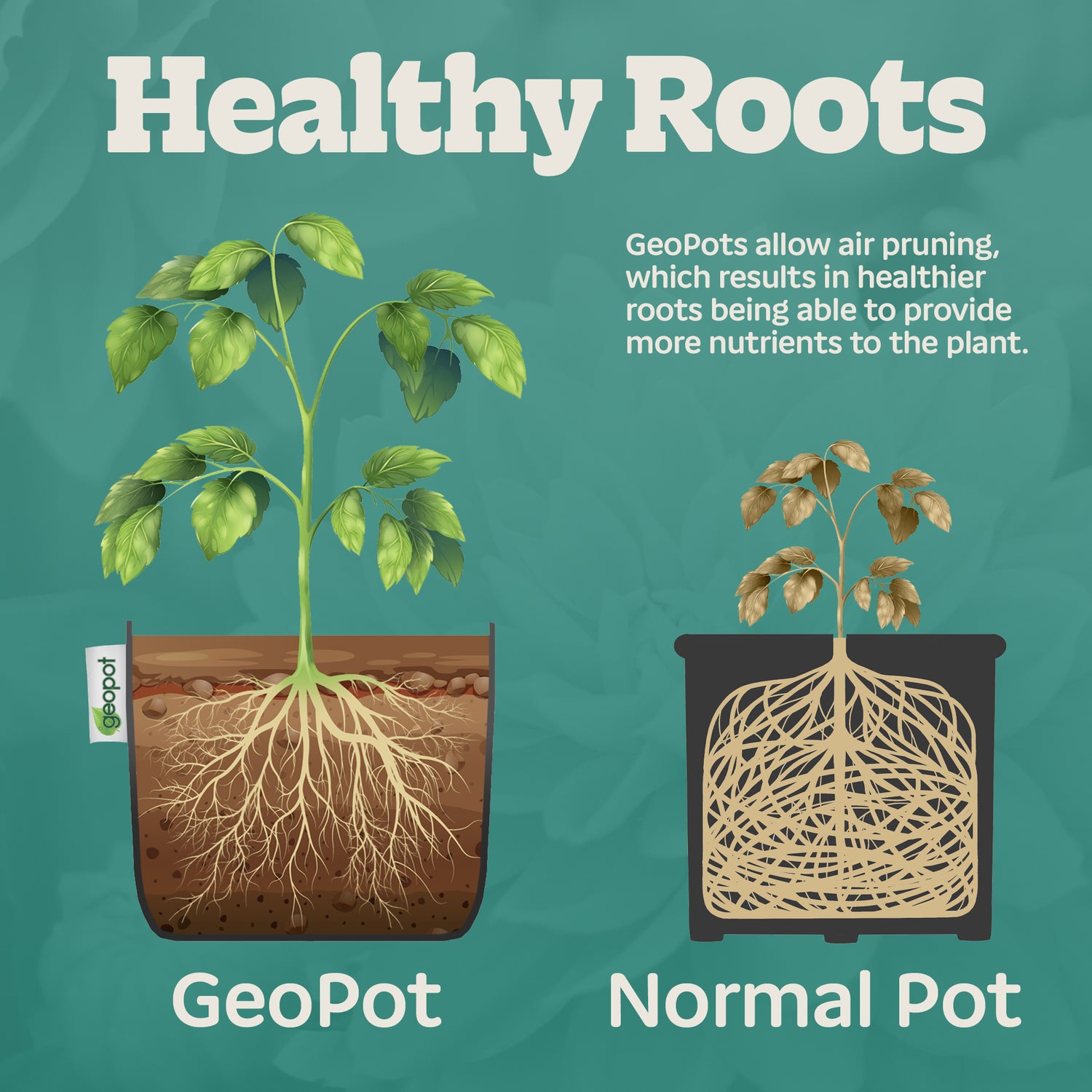 GeoPot Grow Bags - Tan