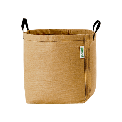 GeoPot Fabric Pot with Handles - Tan geopot